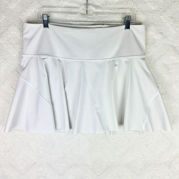 Athleta Ace Tennis Skort 13.5" Size 1X Bright White Golf Athletic Running - Picture 7 of 13